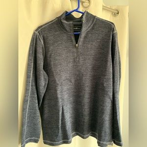 Navy Eddie Bauer 1/4 Zip Pullover.